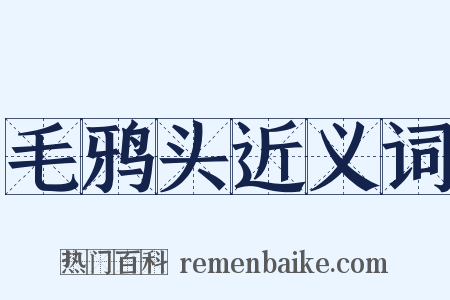 毛鸦头近义词是什么意思的图片